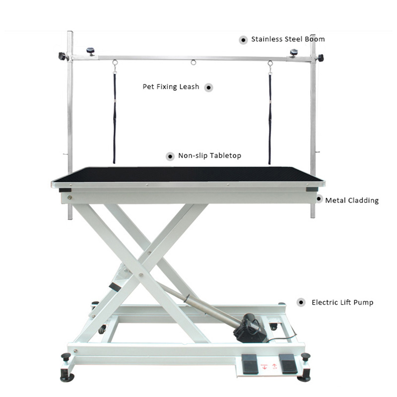 Tavolo per toelettatura animali con sollevamento elettrico N-140